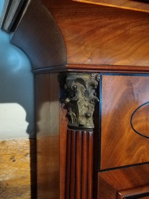 fig 2. Superb Early 19th Cent Mahogany Long Case Longcase Grandfather Clock