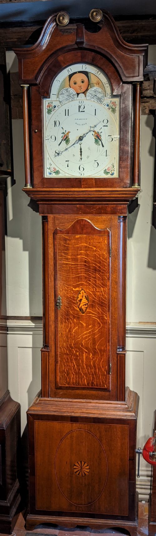 18th Cent Moon Dial Long Case Clock