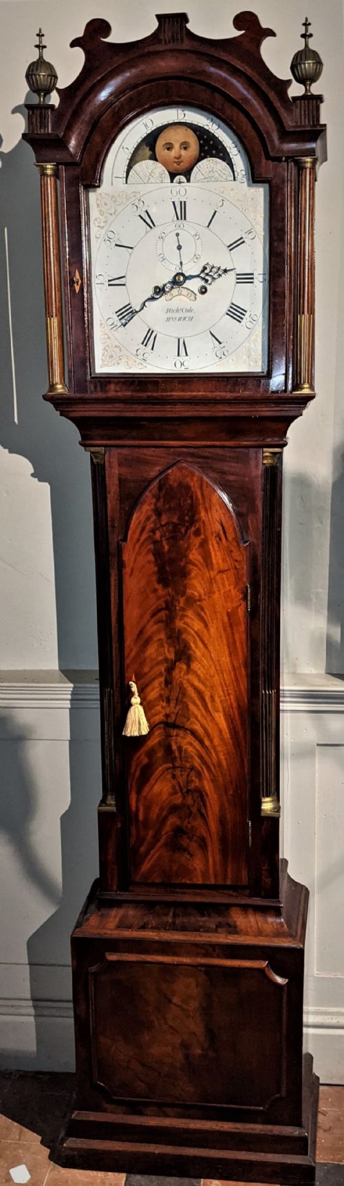 Late 18th/early 19th Cent Moon Dial Longcase Long Case Grandfather Clock