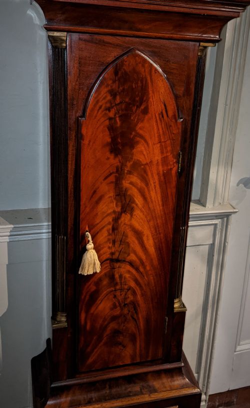 fig 3. Late 18th/Early 19th Cent Moon Dial Longcase Long Case Grandfather Clock