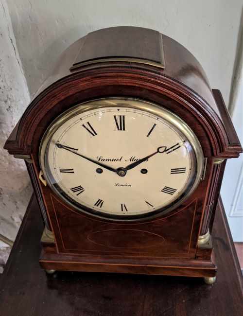 fig 2. George III Mahogany Fusee Bracket Clock