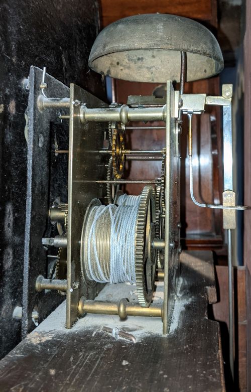 fig 2. 19th Cent Mahogany Longcase Clock
