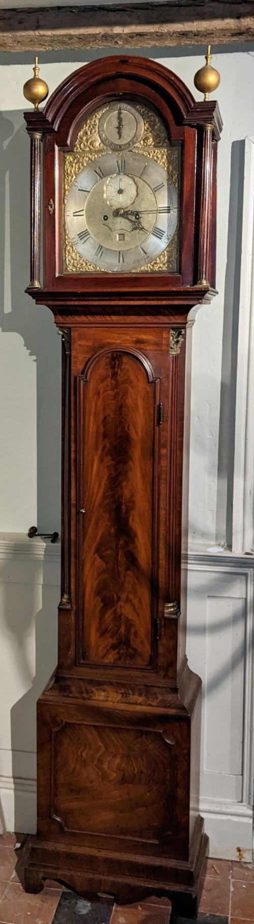 18th Cent London Longcase Long Case Grandfather Clock