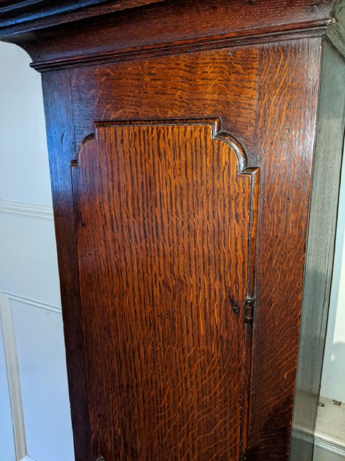 fig 2. Early 18th Cent Oak Longcase Long Case Grandfather Clock