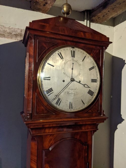 fig 1. 19th Cent Regulator Longcase Long Case Grandfather Clock