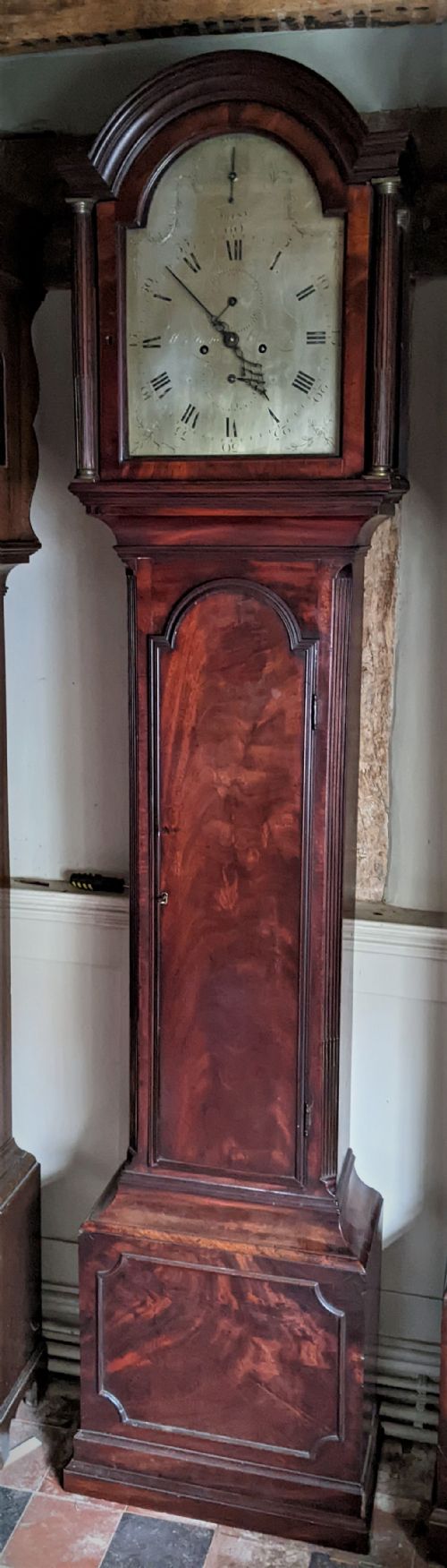 Geo III Mahogany Longcase Long Case Grandfather Clock