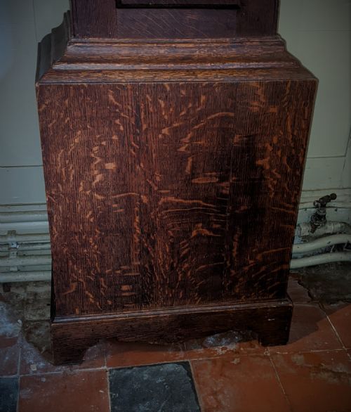 fig 2. 18th Cent Oak Longcase Grandfather Clock
