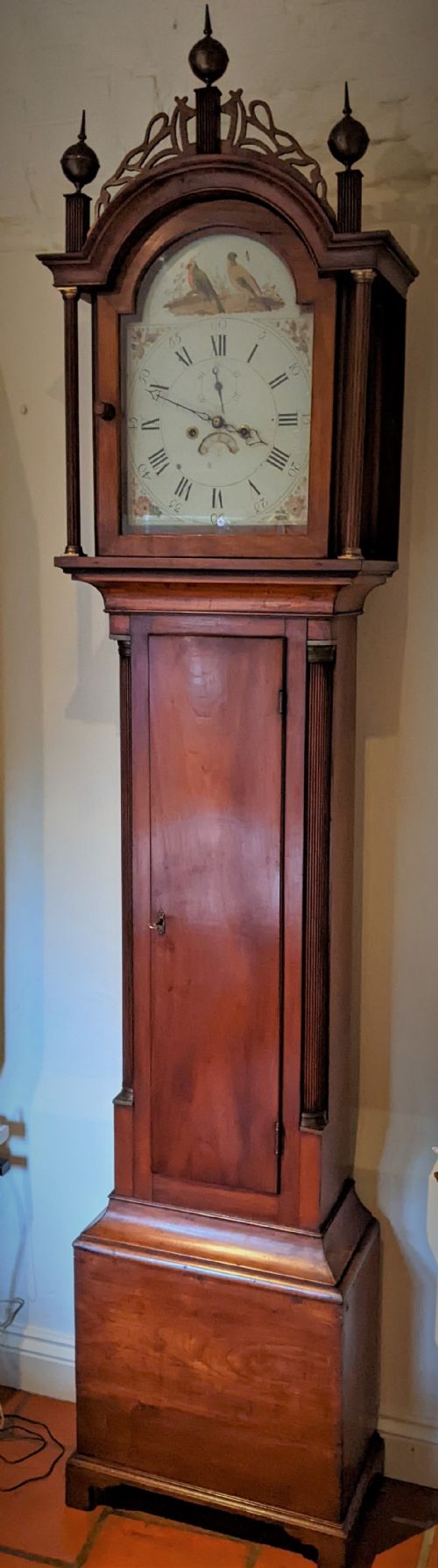 Rare  Late 18th Cent American Longcase Long Case Grandfather Clock