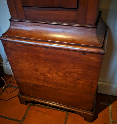 fig 3. Rare Late 18th Cent American Longcase Long Case Grandfather Clock