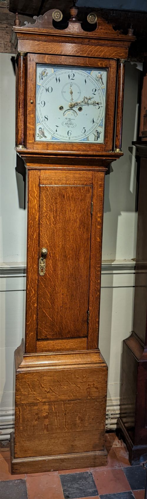 Small 19th Cent Longcase Grandfather Clock