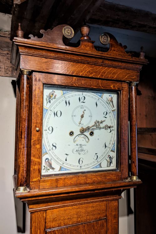 fig 1. Small 19th Cent Longcase Grandfather Clock 