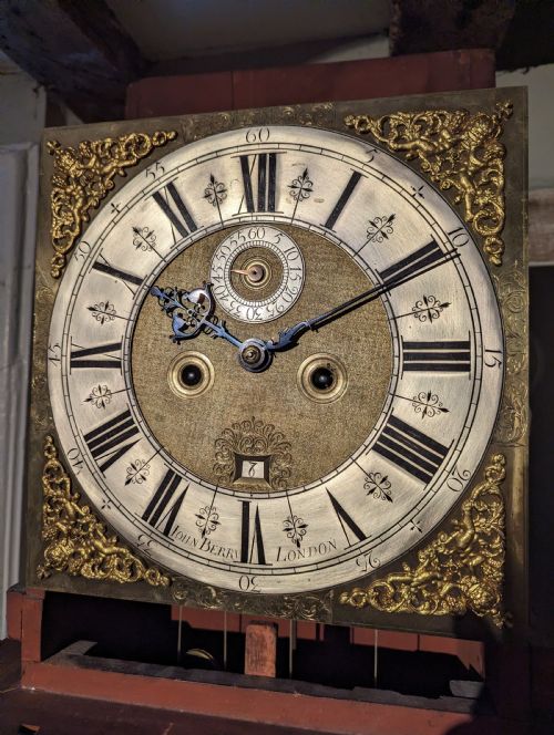 fig 1. 18th Cent Lacquer Long Case Longcase Grandfather Clock