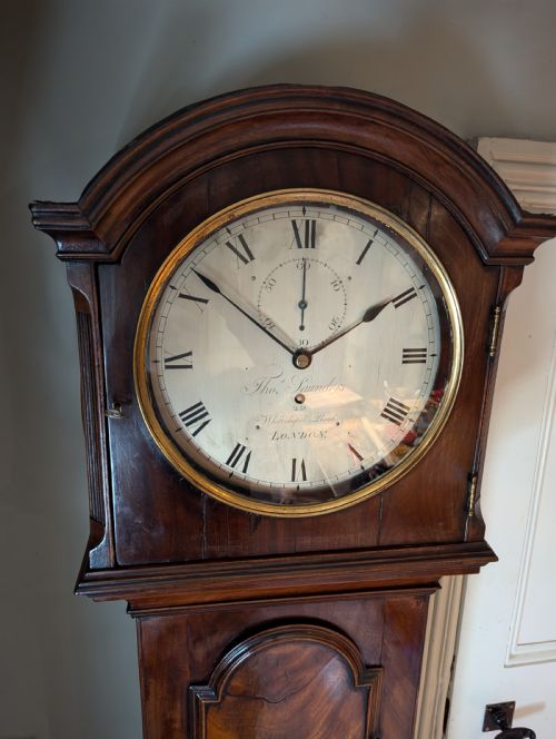 fig 1. Early 19th Cent Regulator Longcase Long Case Grandfather Clock