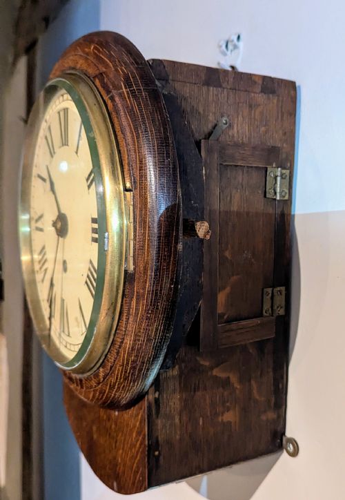 LATE 19TH EARLY 20TH CENT 8 INCH FUSEE DIAL CLOCK - ADDITIONAL PHOTO 1