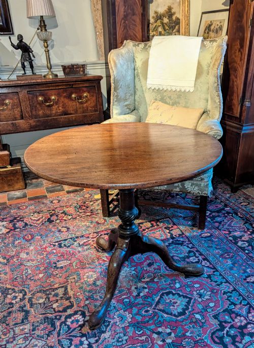 GEO III MAHOGANY TRIPOD TABLE - ADDITIONAL PHOTO 5