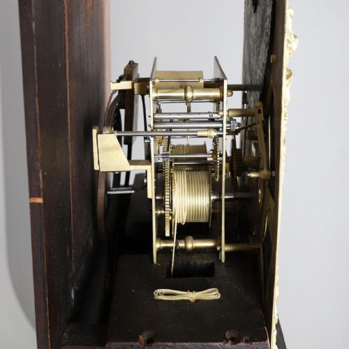 fig 2. Geo III Mahogany Moon Dial Longcase Long Case Grandfather Clock