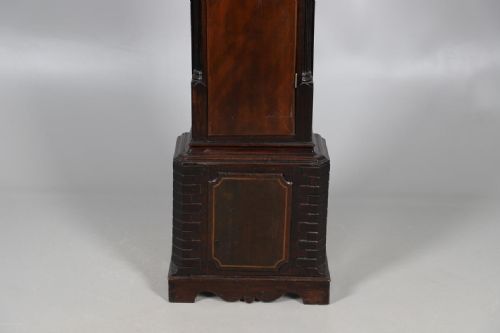 fig 3. Geo III Mahogany Moon Dial Longcase Long Case Grandfather Clock