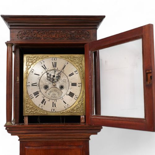 fig 1. Mahogany 8 Day Longcase Long Case Grandfather Clock