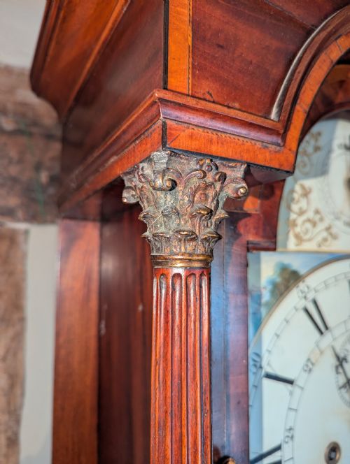 fig 1. Geo III Mahogany 8 Day Longcase Long Case Grandfather Clock