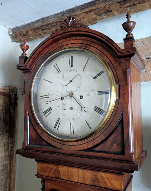 EARLY 19TH CENT DOMESTIC REGULATOR LONGCASE GRANDFATHER CLOCK - ADDITIONAL PHOTO 11
