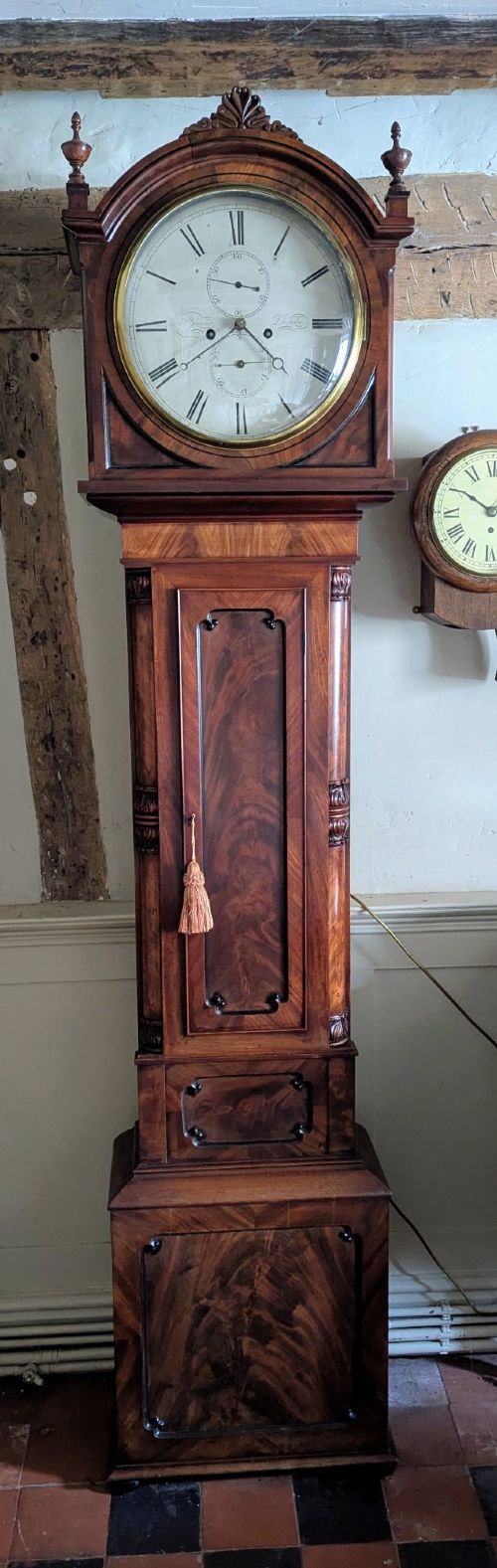 19th Cent Domestic Regulator Long Case Longcase Grandfather Clock