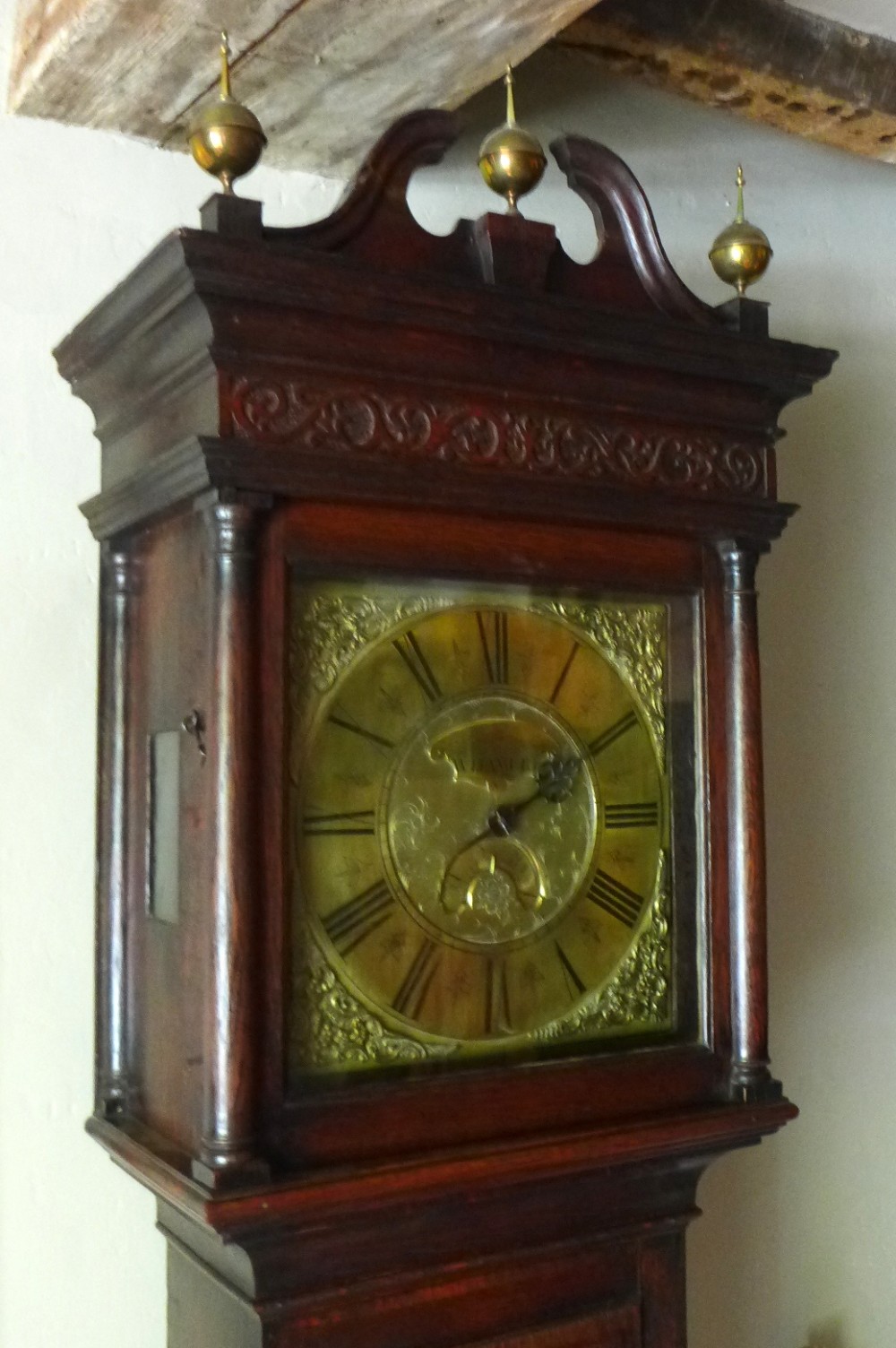 18th Cent Oak Long Case / Grandfather Clock