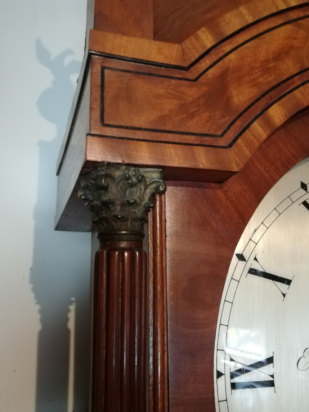 Superb Early 19th Cent Mahogany Long Case Longcase Grandfather Clock View IV