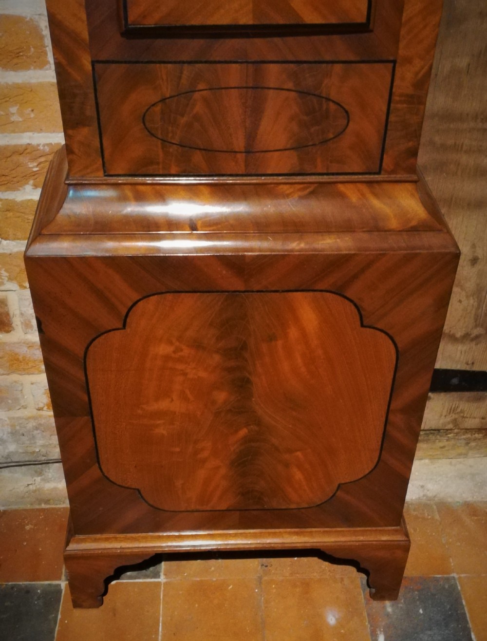 Superb Early 19th Cent Mahogany Long Case Longcase Grandfather Clock View VI