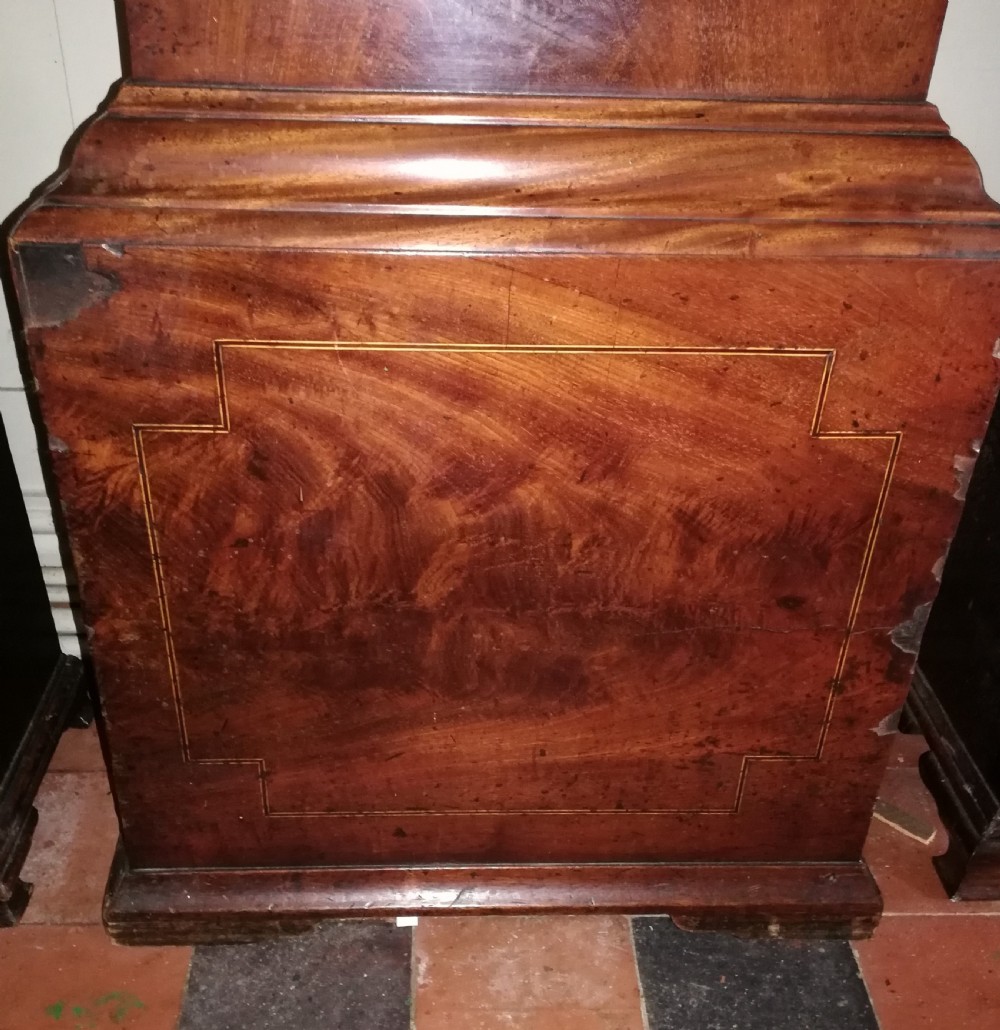 19th Cent Moon Phase 8 Day Long Case / Grandfather clock View V