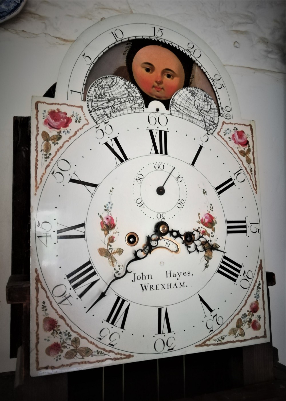 Late 18th Cent Moon Dial Long Case / Grandfather Clock View III