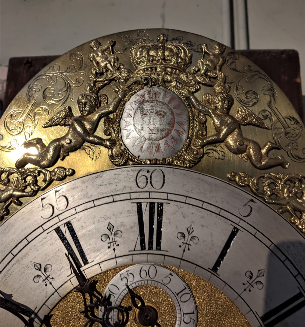 18th Cent Mahogany 8 Day Long case Longcase Grandfather Clock View VII