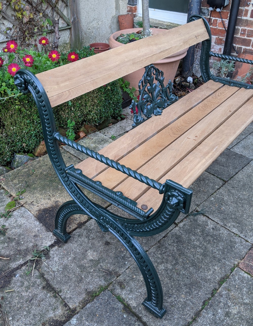 19th Cent Cast Iron Garden Bench View II