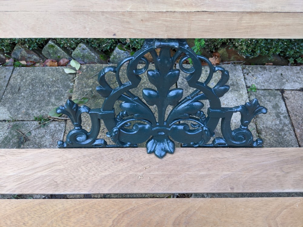 19th Cent Cast Iron Garden Bench View III
