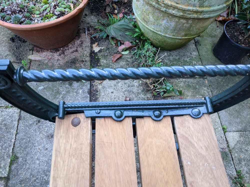 19th Cent Cast Iron Garden Bench View IV