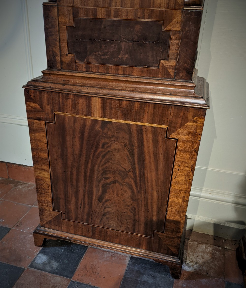 Early 19th Cent Mahogany Scottish 8 Day Long Case Longcase Grandfather Clock View V
