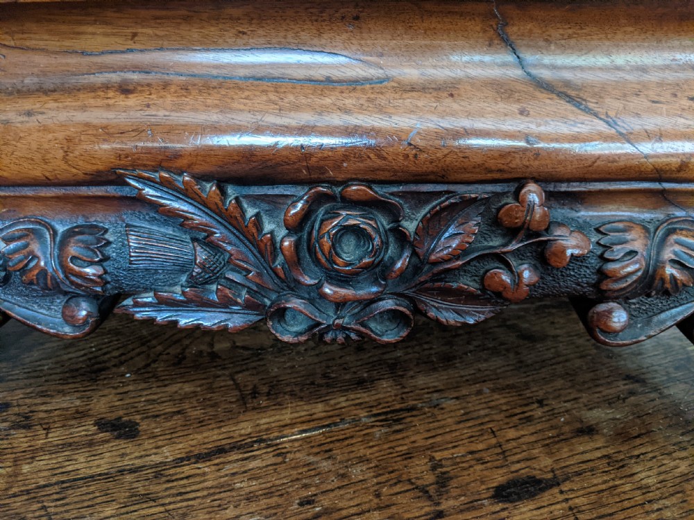 19th Cent Walnut Foot Stool View III