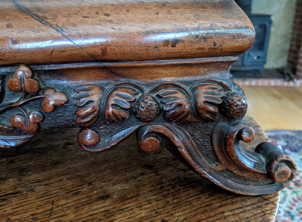19th Cent Walnut Foot Stool View V