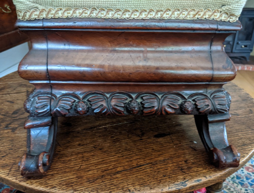19th Cent Walnut Foot Stool View VI