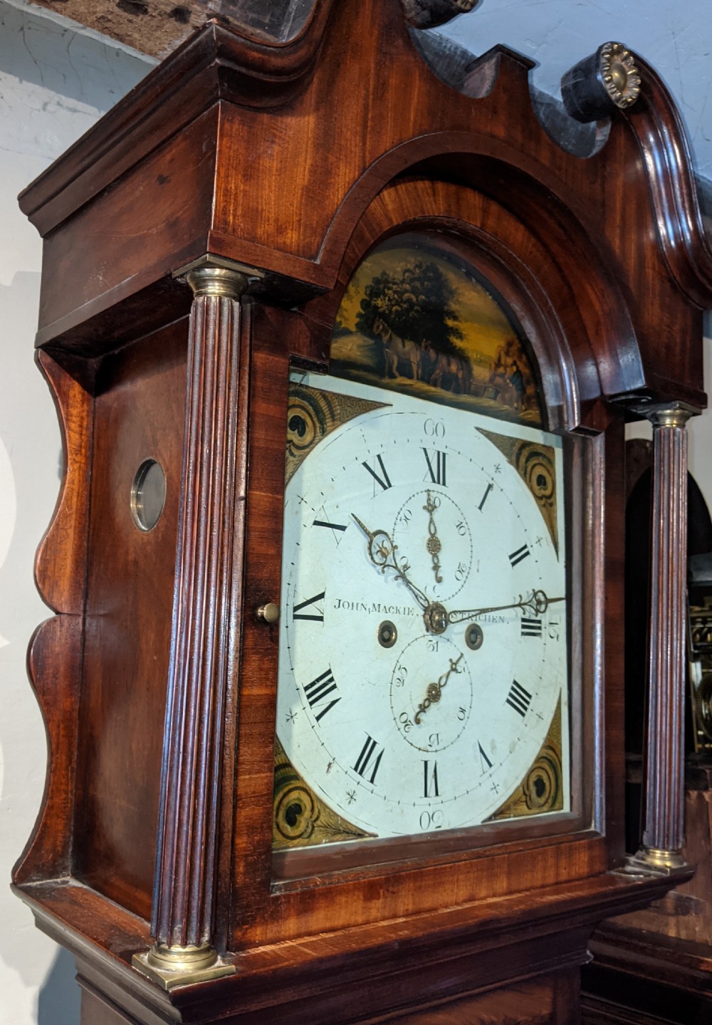 Early 19th Cent Scottish Long Case Longcase Grandfather Clock View VI