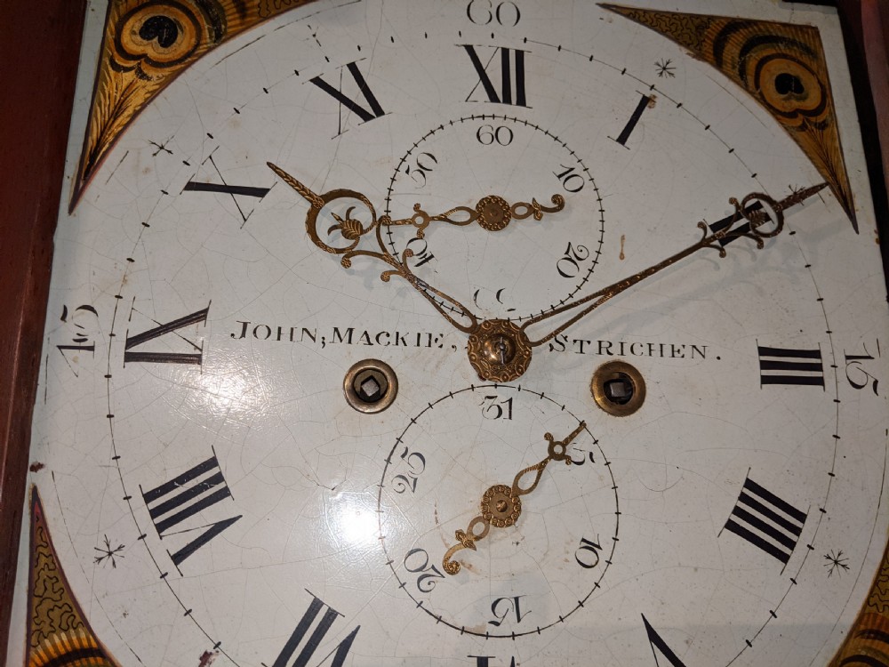 Early 19th Cent Scottish Long Case Longcase Grandfather Clock View VIII