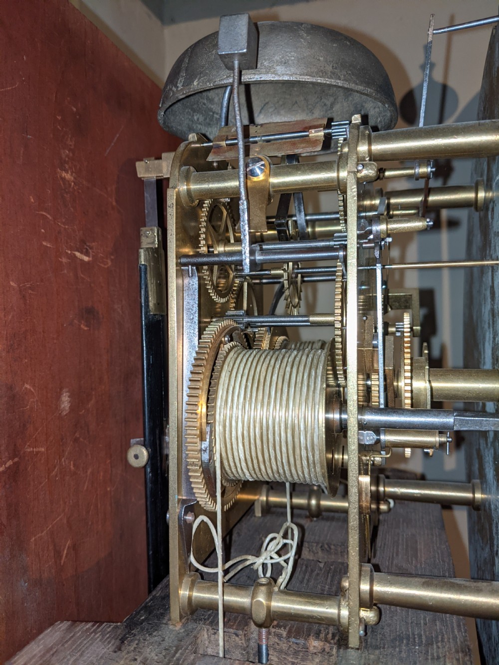 19th Cent Regulator Longcase Long Case Grandfather Clock View V