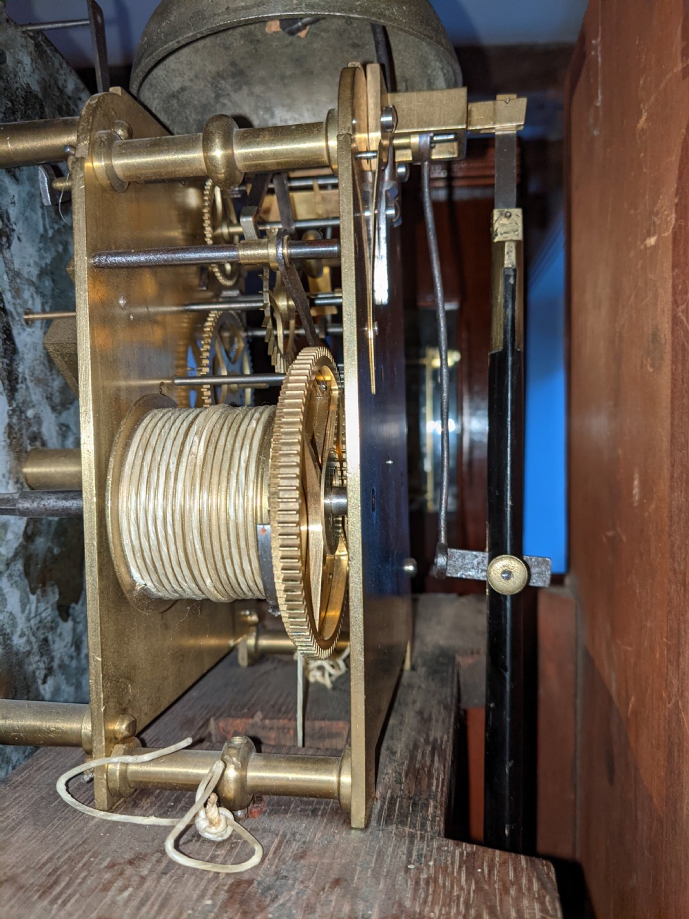 19th Cent Regulator Longcase Long Case Grandfather Clock View VI