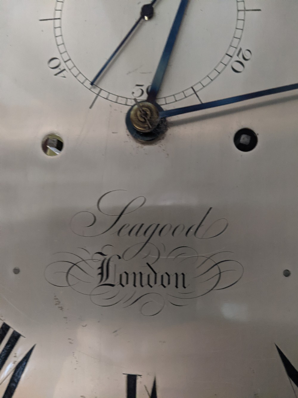 19th Cent Regulator Longcase Long Case Grandfather Clock View VII