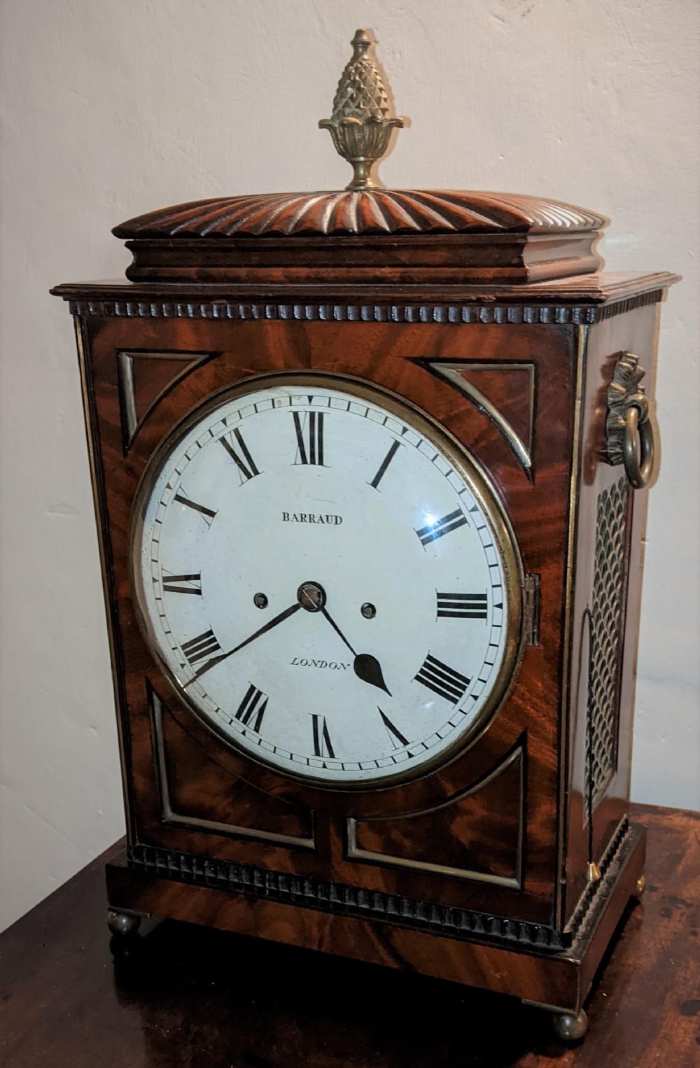 Regency Mahogany Bracket Clock
