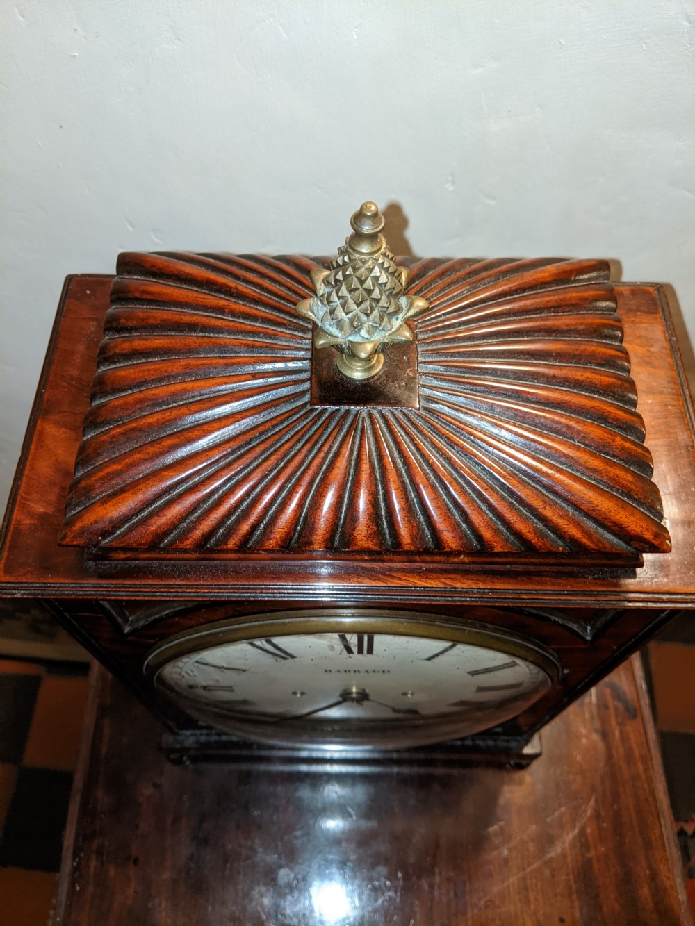 Regency Mahogany Bracket Clock View IV