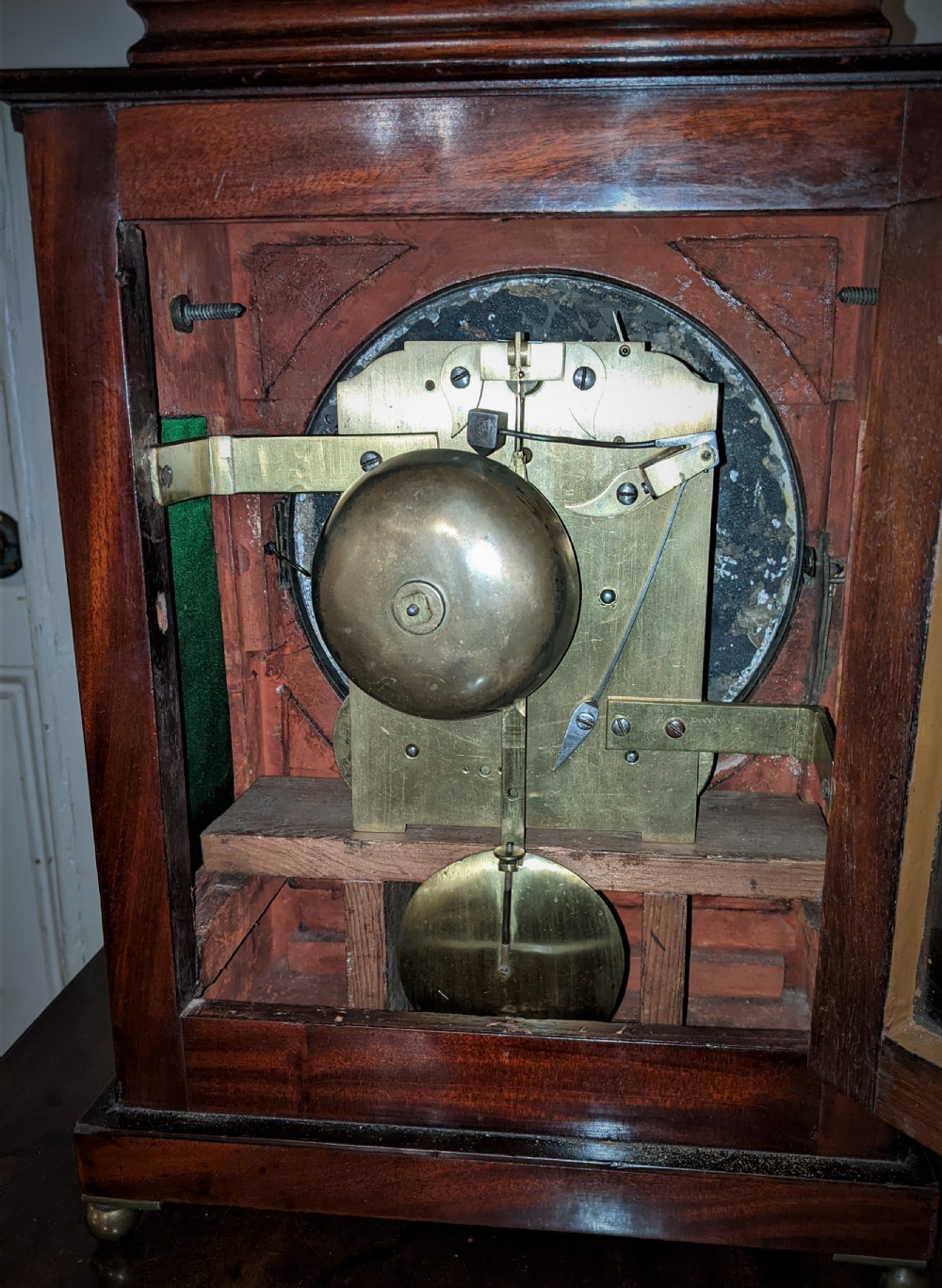 Regency Mahogany Bracket Clock View V