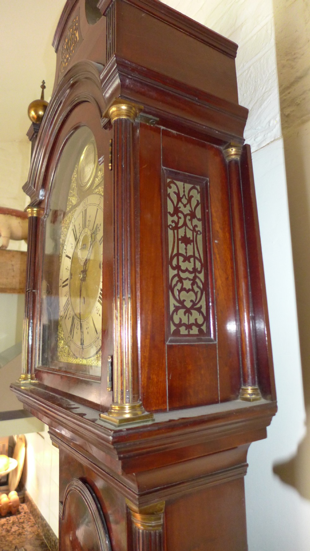 19th Cent Musical Longcase Grandfather Clock View VI