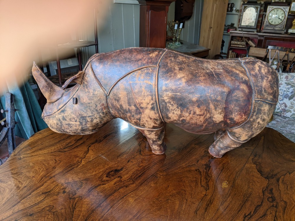 Liberty Leather Rhino Footstool View II