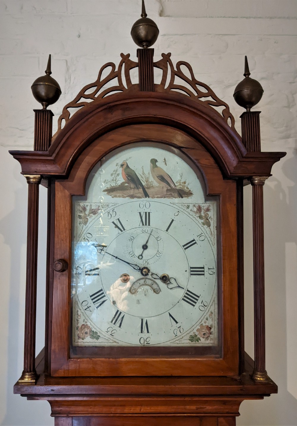 Rare  Late 18th Cent American Longcase Long Case Grandfather Clock View II