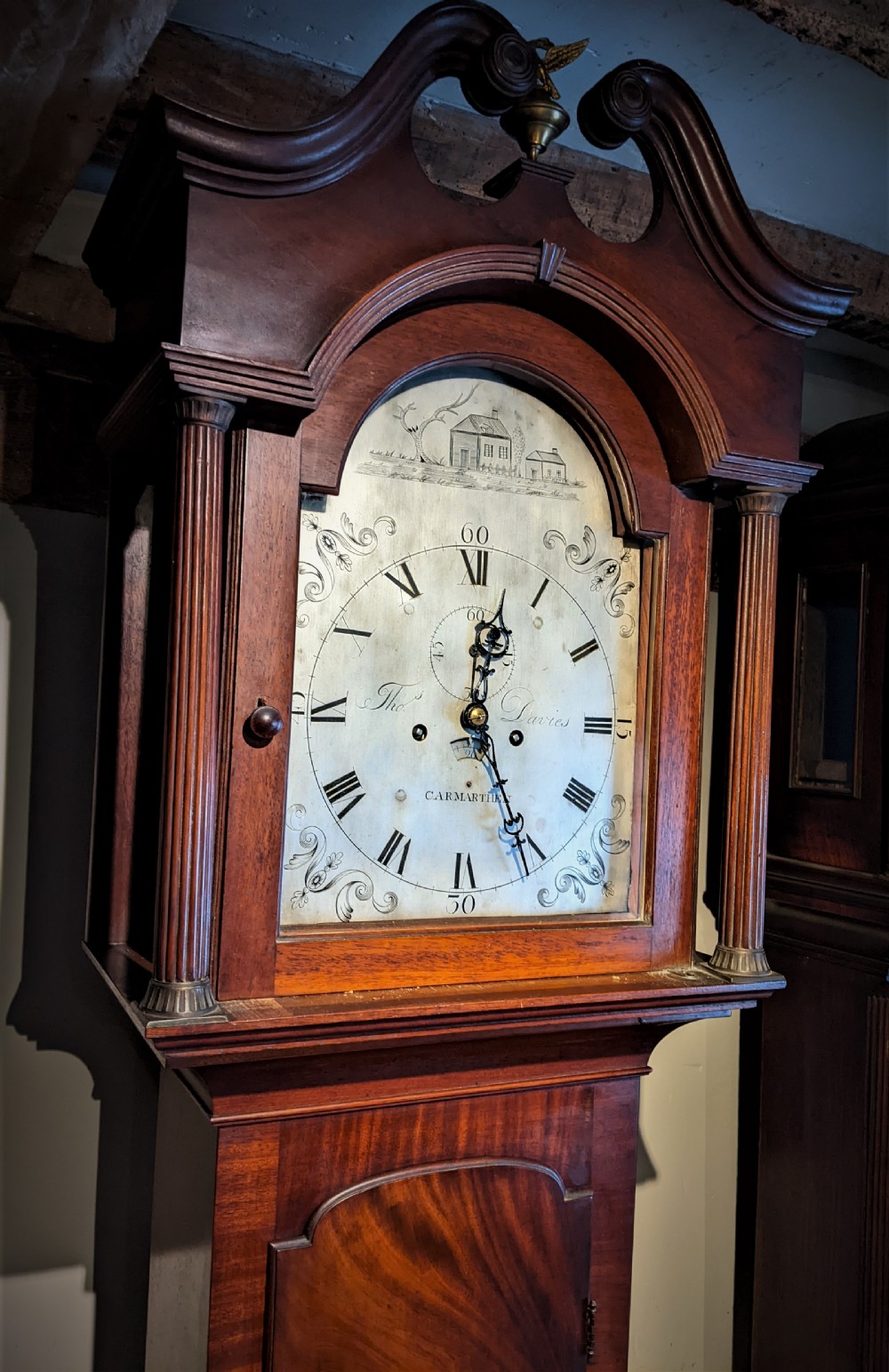 18th Cent Welsh Longcase Long Case Grandfather Clock View II
